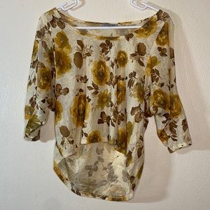 Charlotte Russe small top, open shoulder sleeves